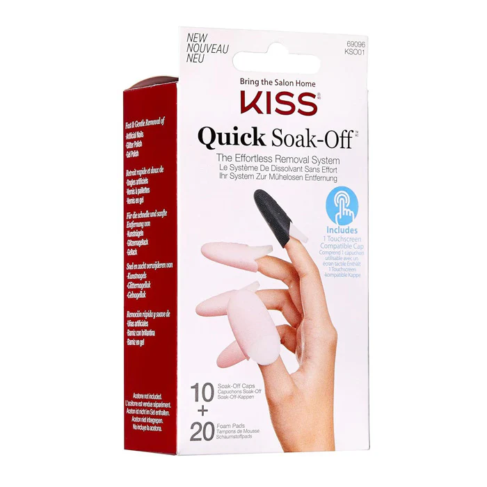KISS Quick Soak-Off Effortless Artifical Nail Removal Soakers - Image 4