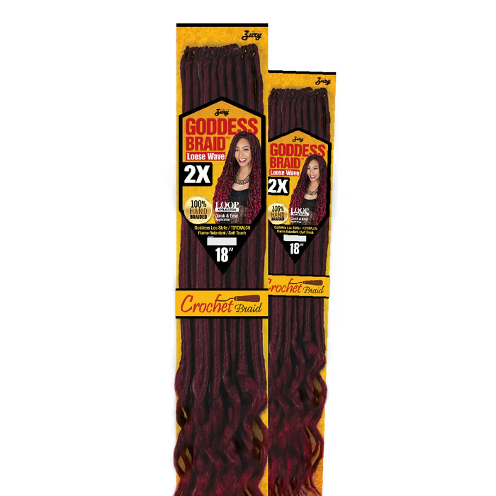 Zury Goddess Braid Loop Crochet - LOCS LOOSE WAVE 14" 2X - Image 4