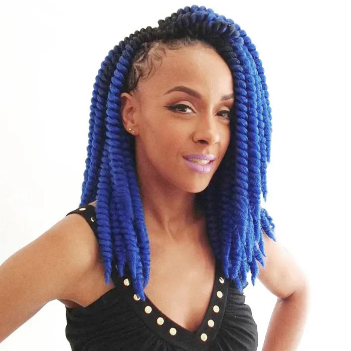 Zury Sis 100% Hand Braided Loop Crochet Braid - HAVANA TWIST 14" - Image 4