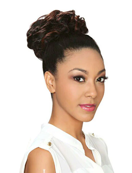 Zury Sis 100% Human Hair Lady Drawstring Ponytail/Bun - IRIS