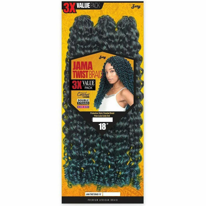 Zury Sis 3X Value Pack Crochet Braid - JAMA TWIST BRAID 18" - Image 3