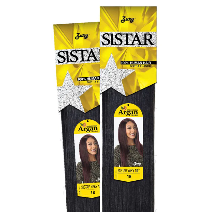 Zury Sis Brazilian 100% Human Hair Weave - SISTAR YAKY 8/10/12/14/16/18" - Image 5