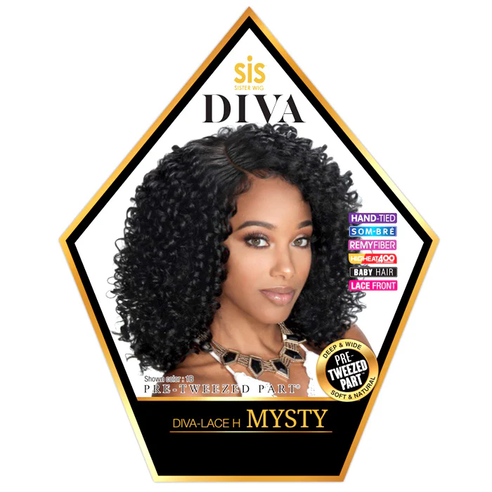 Zury Sis Diva Pre-Tweezed Part Lace Front Wig - DIVA-LACE H MYSTY - Image 3