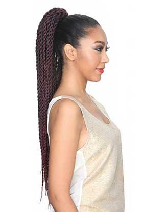 Zury Sis Dios Drawstring Ponytail MISS HAVANA 30 Inch (Individual Hand Braided) - Image 2