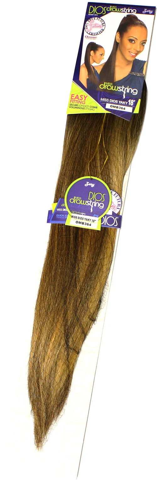 Zury Sis Dios Drawstring Ponytail - MISS DIOS YAKI 18" - Image 3