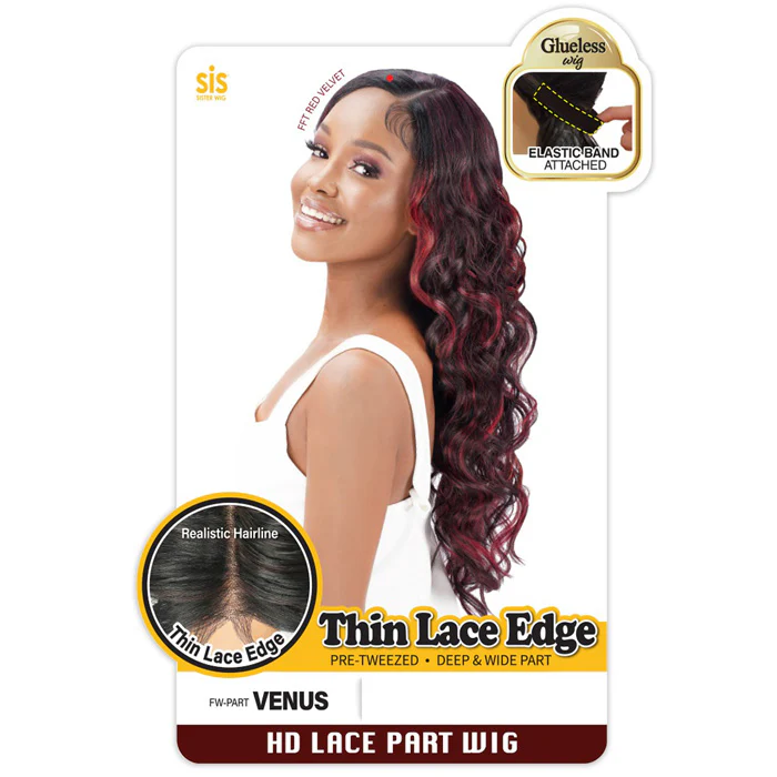 Zury Sis Glueless Thin Lace Edge Pre-Tweezed HD Lace Part Wig - VENUS - Image 3