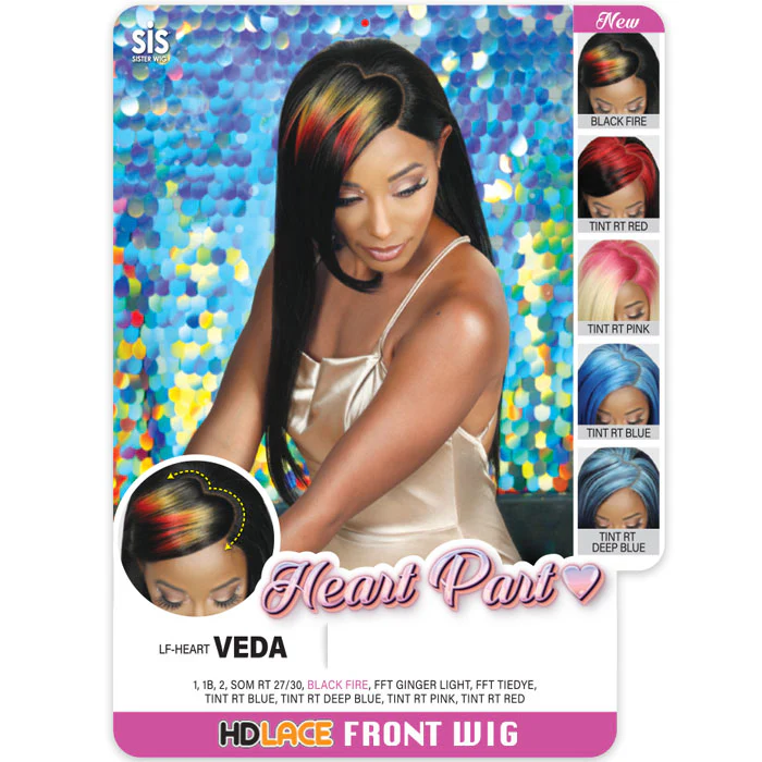 Zury Sis Heart Part HD Lace Front Wig - LF-HEART VEDA - Image 8