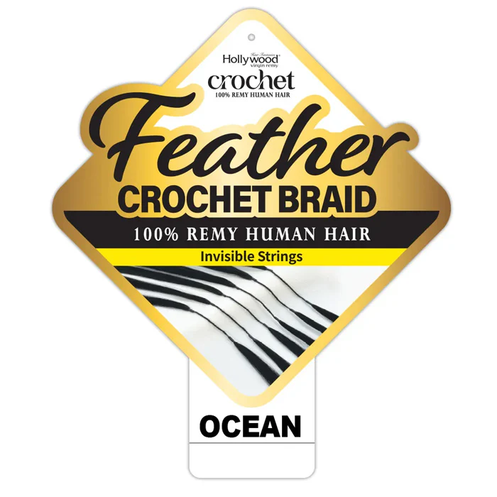 Zury Sis Hollywood Feather Crochet Braid - OCEAN 14/18" - 100% Remy Human Hair - Image 3