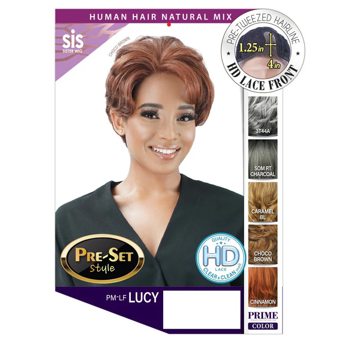 Zury Sis Human Hair Blend 4" HD Lace Front Wig - PM-LF LUCY - Image 5