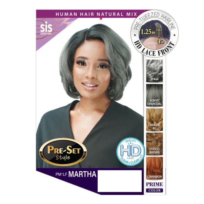Zury Sis Human Hair Blend HD Lace Front Wig - PM LF MARTHA - Image 7