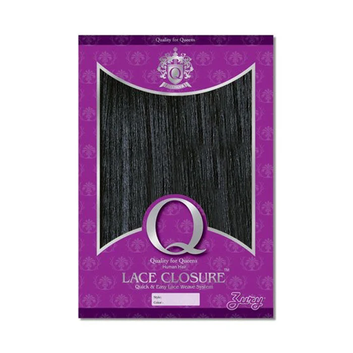 Zury Q Human Hair Blend - LACE CLOSURE 12-14"
