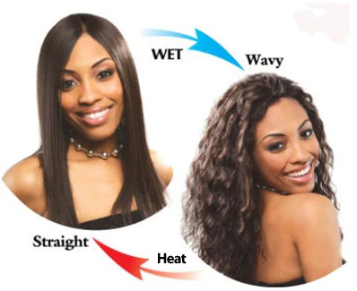 Zury Sis Indian Remy 100% Human Hair Wet & Wavy Weave - LOOSE DEEP 12-18" - Image 2
