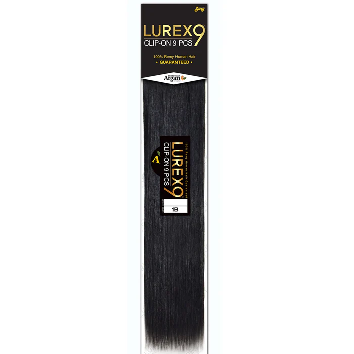 Zury Sis Lurex 9 100% Remy Human Hair Clip-On Weave - STRAIGHT 9 PCS 16-24"