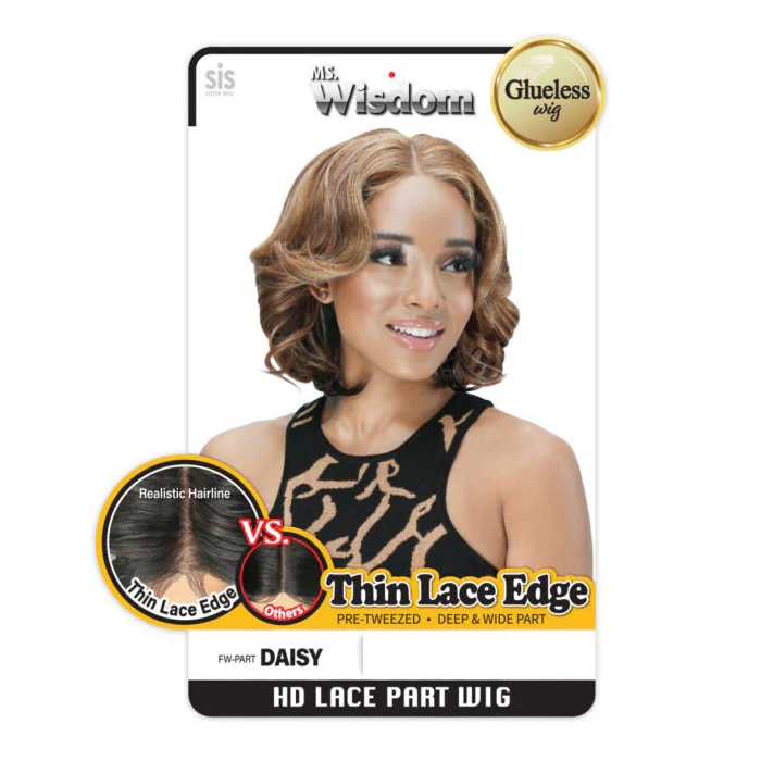 Zury Sis Ms. Wisdom Glueless HD Lace Part Wig - DAISY - Image 3