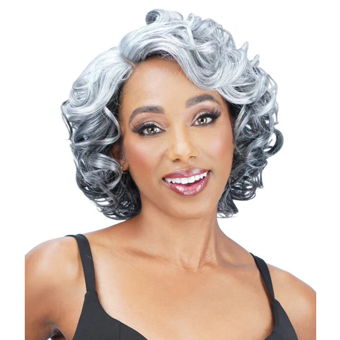 Zury Sis Ms.Wisdom Salt and Pepper Lace Part Wig - WISDOM 303 - Image 2