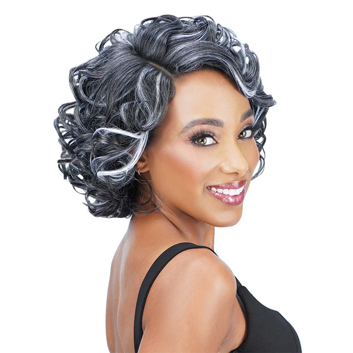 Zury Sis Ms.Wisdom Salt and Pepper Lace Part Wig - WISDOM 303 - Image 3