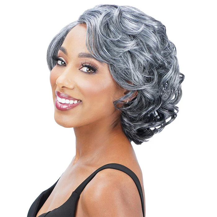 Zury Sis Ms.Wisdom Salt and Pepper Lace Part Wig - WISDOM 303 - Image 4