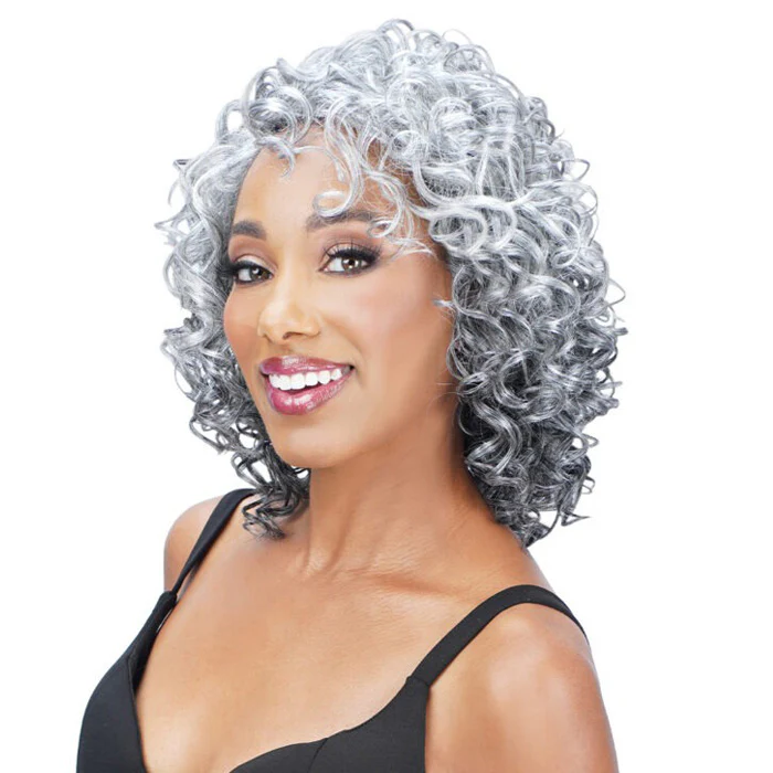 Zury Sis Ms.Wisdom Salt and Pepper Lace Part Wig - WISDOM 305