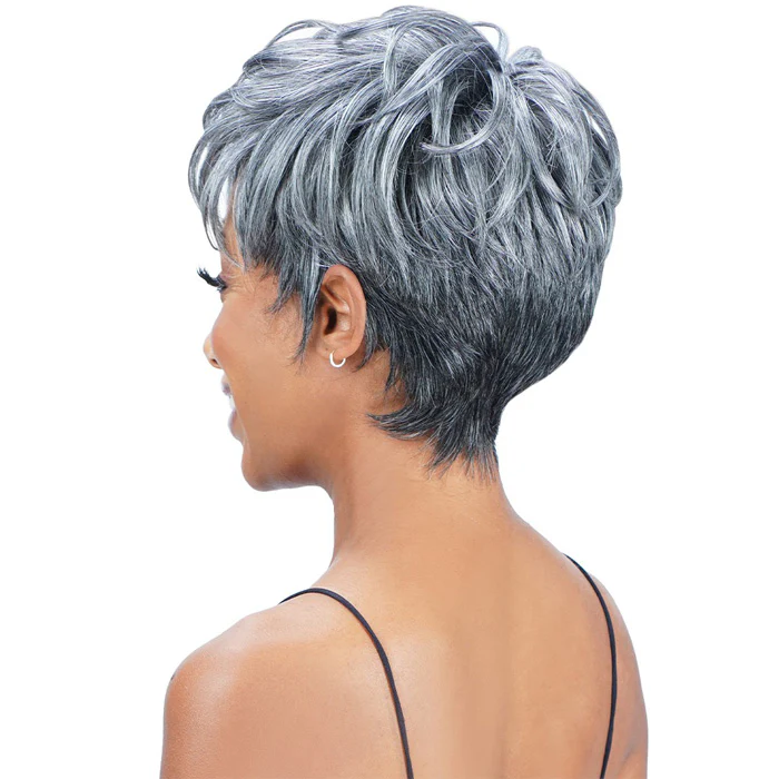 Zury Sis Ms.Wisdom Salt and Pepper Full Wig - WISDOM 203 - Image 3