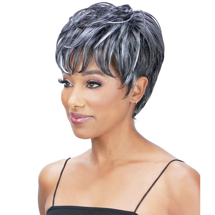 Zury Sis Ms.Wisdom Salt and Pepper Full Wig - WISDOM 203 - Image 5
