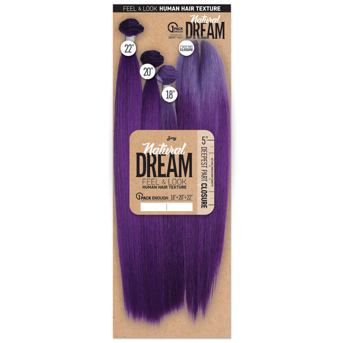 Zury Sis Natural Dream Weave - MULTI YAKY 18"/20"/22" + 5" Deep Closure - Image 5