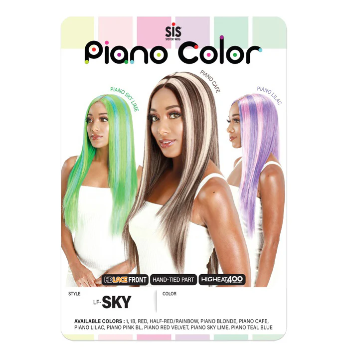 Zury Sis Piano Color HD Lace Front Wig - LF-SKY - Image 6