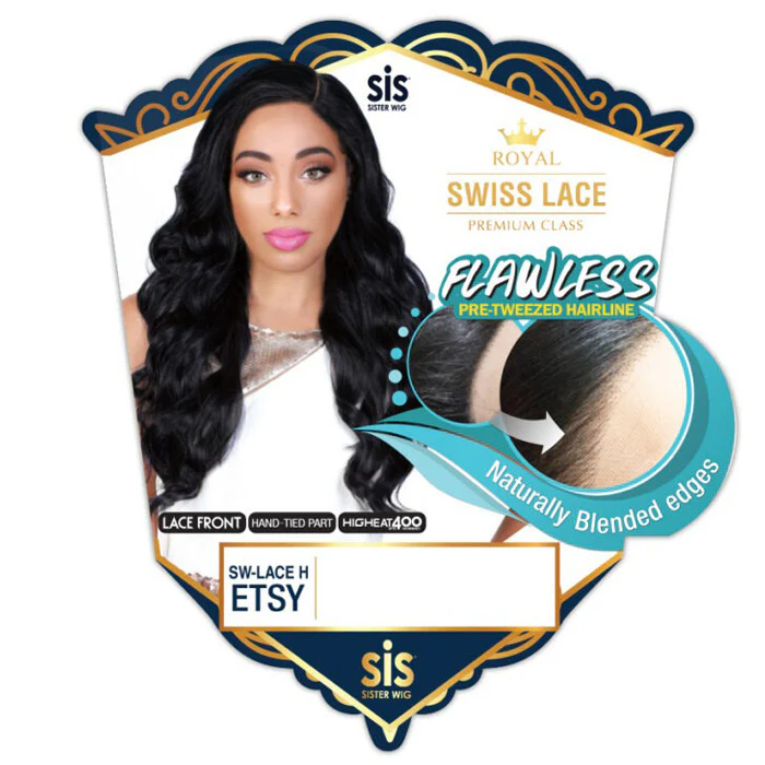 Zury Sis Pre-Tweezed Royal Swiss Lace Front Wig - SW-LACE H ETSY - Image 3