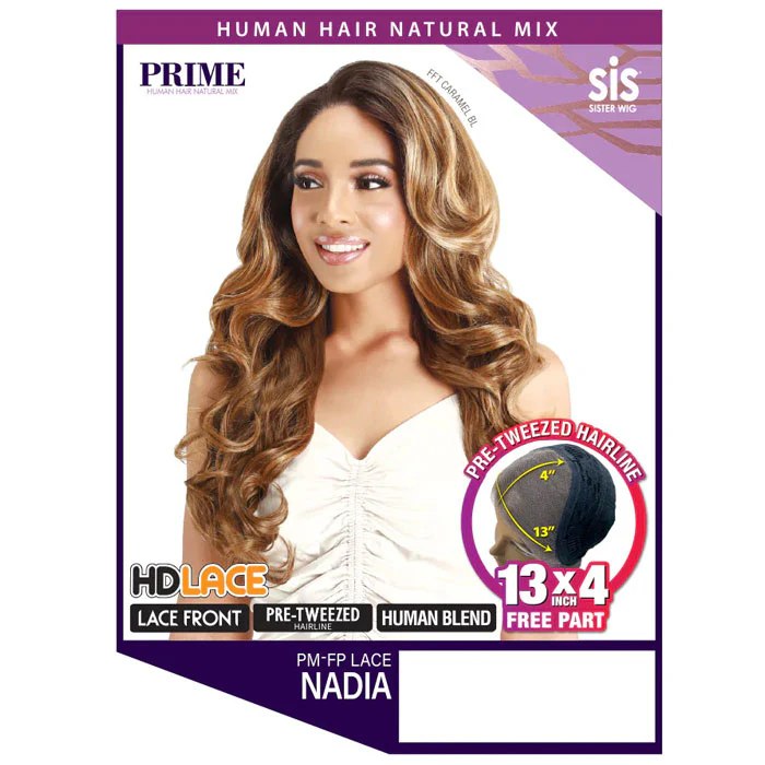 Zury Sis Prime Human Hair Blend 13x4 HD Lace Front Wig - PM-FP LACE NADIA - Image 3