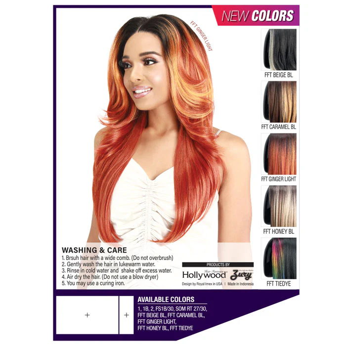 Zury Sis Prime Human Hair Blend 13x4 HD Lace Front Wig - PM-FP LACE SHANNY - Image 4