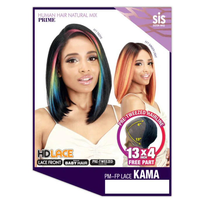 Zury Sis Prime Human Hair Blend 13X4 HD Lace Frontal Wig - KAMA - Image 4
