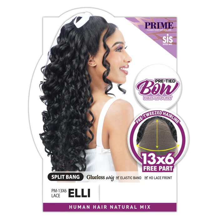 Zury Sis Prime Human Hair Blend Glueless 13x6 HD Lace Front Wig - ELLI - Image 3