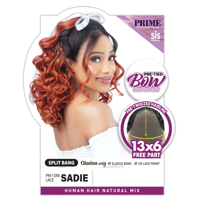 Zury Sis Prime Human Hair Blend Glueless 13x6 HD Lace Front Wig - SADIE - Image 3
