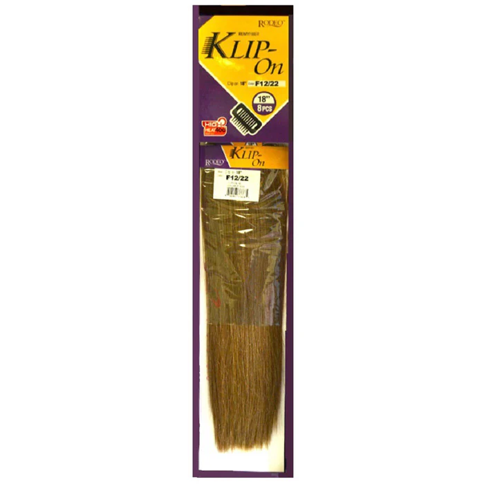Zury Sis Rodeo Klip-On Hair Extension Weave - STRAIGHT 18" (8 Pcs)