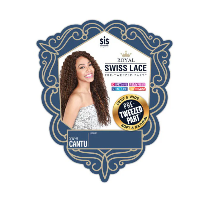 Zury Sis Royal Swiss Lace Pre Tweezed Synthetic Part Wig SW H CANTU - Image 3