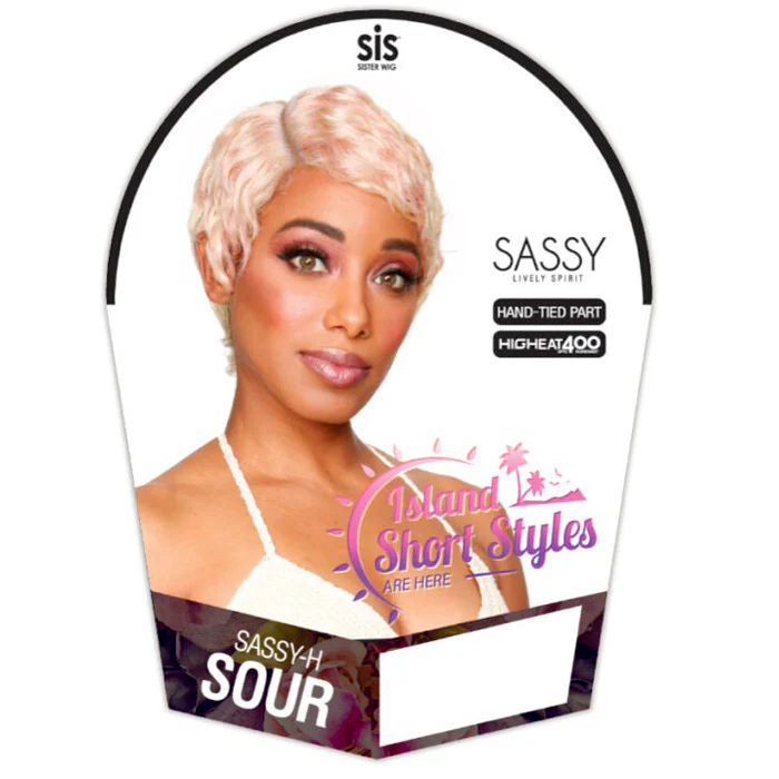 Zury Sis Sassy Hand-Tied Lace Part Wig - SOUR - Image 3