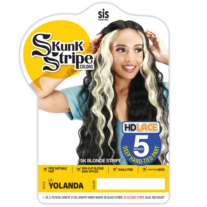 Zury Sis SKunkStripe Colors 5" Deep HD Lace Front Wig - YOLANDA - Image 4