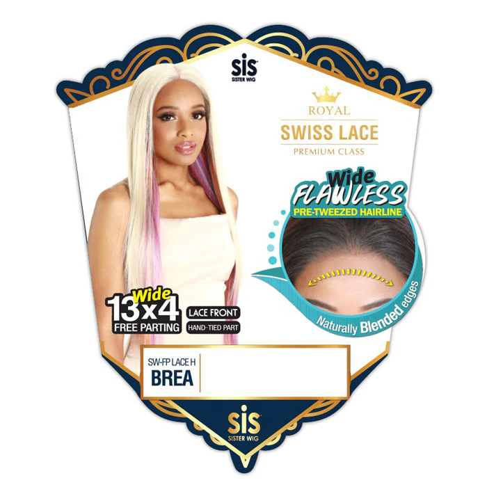 Zury Sis Royal Swiss Lace 13x4 HD Free Part Front Wig - SW FP LACE H BREA - Image 3
