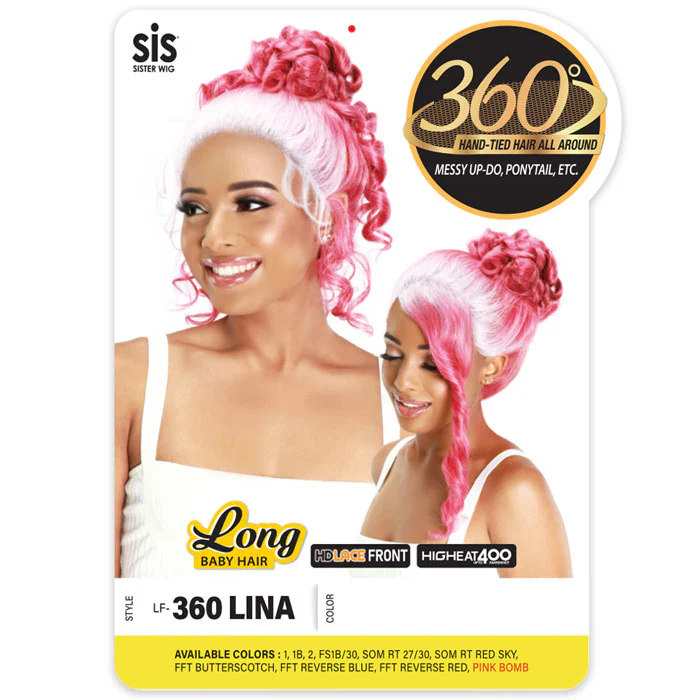 Zury Sis Synthetic Hair 360 HD Lace Frontal Wig - LF-360 LINA - Image 4