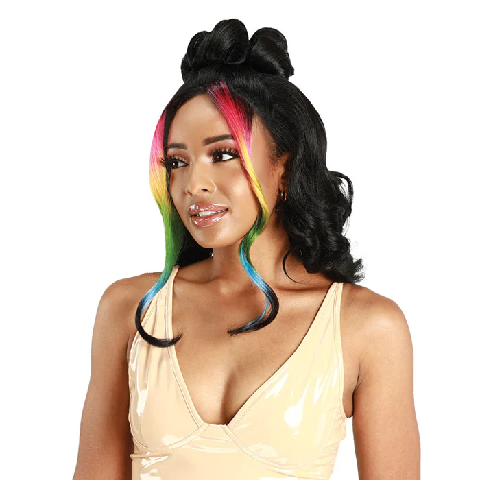 Zury Sis Half Up Down SB Bang HD Lace Wig - TEEN - Image 4